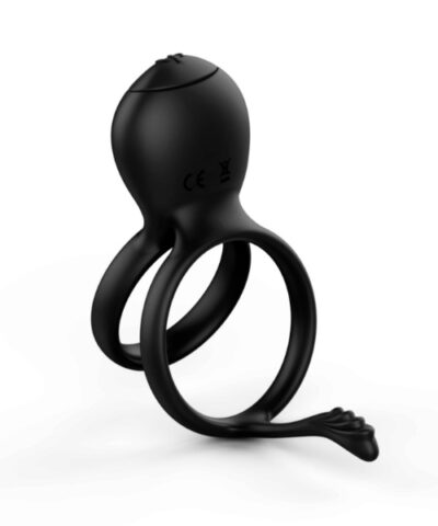 Anel Peniano Duplo em Silicone com Estimulador Clitoriano