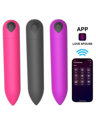 Vibrador Bullet Wireless com 10 Modos de Vibração e com Controle Via App - YOUVIBE