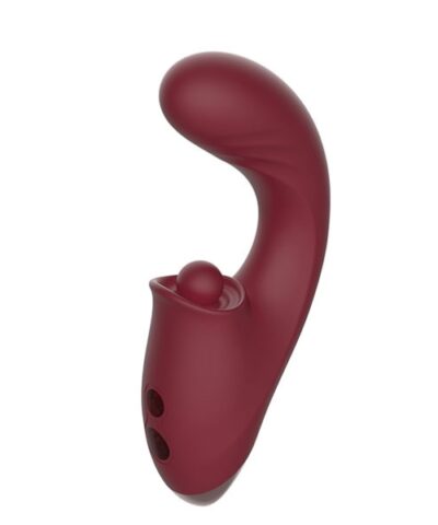 Vibrador Recarregável Ponto G e Estimulador Clitoriano com Esfera Estimuladora Chisa Kissen Tide