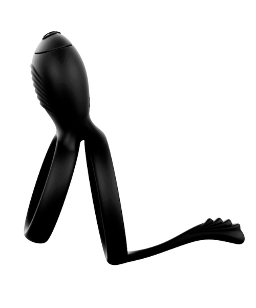 Anel Peniano Duplo em Silicone com Estimulador Clitoriano - Imagem 3