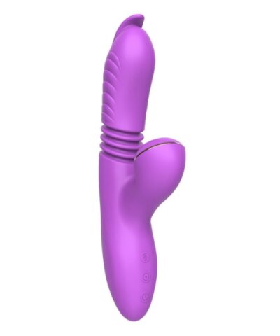 Vibrador Sugador Super Potente com 3 Modos de Vai e Vem e 12 Modos de Pulsação Recarregável - MANNUO