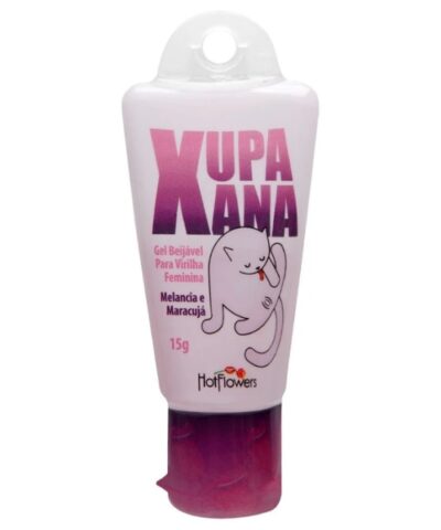 Gel Beijável Feminino "XupaXana" Sabor Maracujá com Melancia - 15g Hot Flowers
