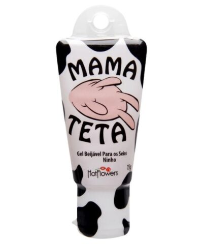 Gel Beijável Seios "MamaTeta" Sabor Leite Ninho - 15g Hot Flowers
