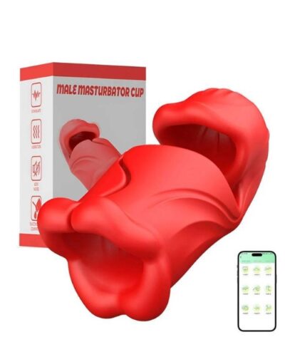 Masturbador Masculino com Vibro e Recarga USB com Controle via App