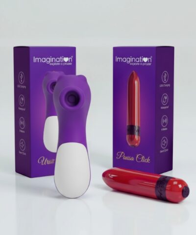 Kit Exclusivo Imagination – Sugador Ursinho + Vibrador Bullet Pausa Click