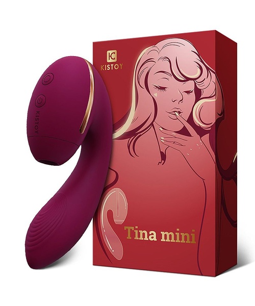 Kistoy Vibrador com Sugador de Clitóris com Pulsação em Silicone de Luxo Recarregável - Tina Mini - Kistoy - Imagem 2