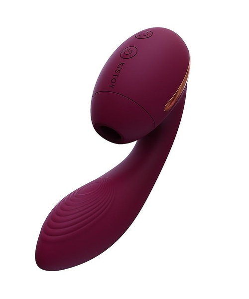 Kistoy Vibrador com Sugador de Clitóris com Pulsação em Silicone de Luxo Recarregável - Tina Mini - Kistoy - Imagem 3