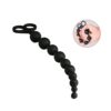 Plug Anal Escalonado em Silicone Flexível com Alça para os Dedos - 34 cm