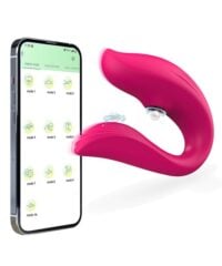Vibrador de Casal com Pulsação e Vibração na Ponta - À Longa distância - Controle via APP
