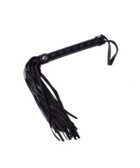 Chicote de Luxo para Uso em Casal em PU na Cor Preta