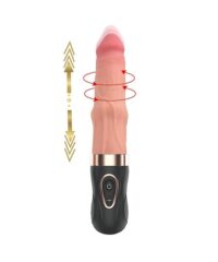 Pênis Realístico Recarregável de Silicone 16,5 x 4,5cm com Anel Vai e Vem — Big Ring