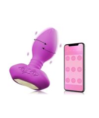 Plug Anal com Vibro e Rotação - Controle à Distância via APP