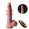Pênis Realístico em Silicone Líquido com Vai e Vem / Rotativo e Aquecimento - 21,5 x 4,2 cm