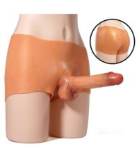 Cinta em Silicone Líquido com Prótese Integrada - 18,5 x 3,8 cm - 15,5 cm Penetráveis