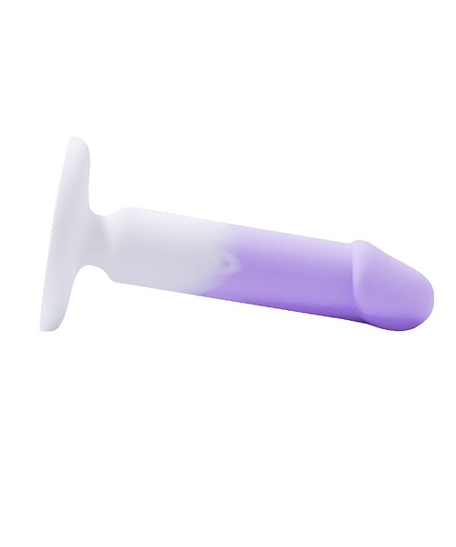 Plug Anal em Silicone Macio e Flexível Detalhe de Glande na Ponta - 13,4 x 2,7 cm - Imagem 3