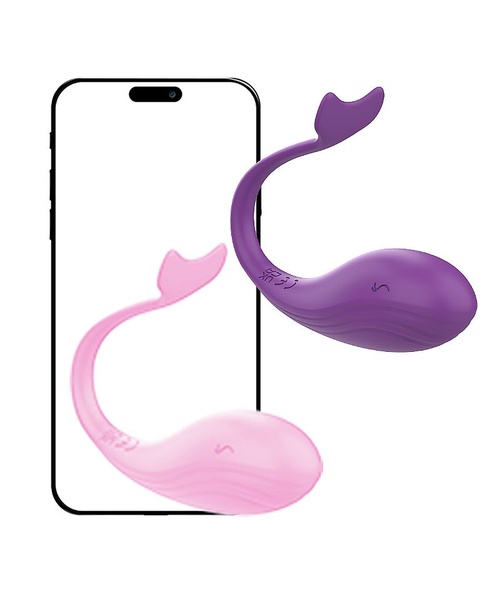 Vibrador Bullet Formato de Baleia - Whale - Controle à Distância via APP