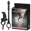 Anel Peniano com Plug Anal e Estimulador de Clitóris - Penis Sleeve V - Pretty Love