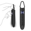 Vibrador Bullet Recarregável com Visor LED com 10 Modos de Vibração - 9,2 x 1,8 cm