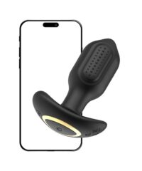 Plug Anal com Vibro e Rotação - Controle via APP à Distância - Pong
