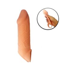 Capa Peniana Flexível e Macia com Anel de Silicone - 20,0 x 4,2cm