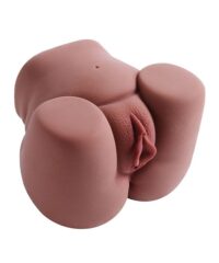 Masturbador Masculino Pequeno Formato Bunda com Vagina e Ânus - 14,5 x 10,5 cm