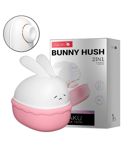Sugador de Clitóris de Pulsação - Coelho com Case - Bunny Hush - Controle via App - Imagem 3