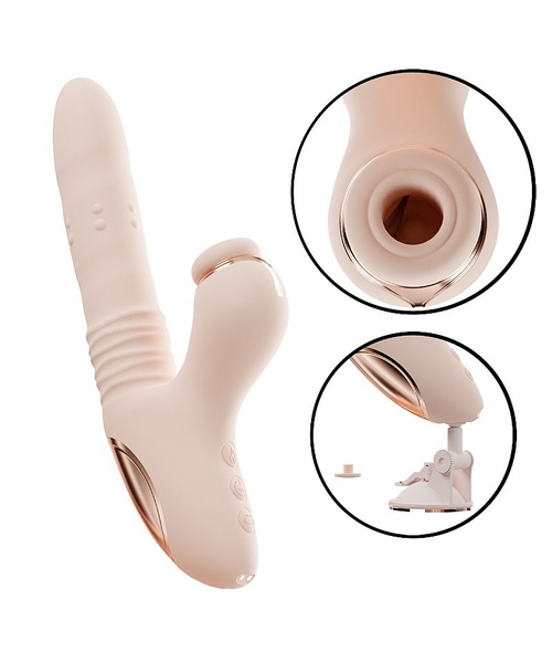 Vibrador de Ponto G e Clitóris com Pulsação, 10 Modos de Vai e Vem com Rotação, Leve Aquecimento - Controle via Aplicativo - Imagem 2