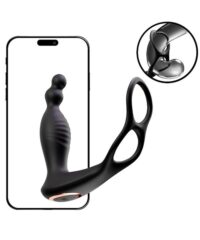 Plug Vibrador para Próstata em Silicone com Aquecimento e Anel Duplo - Pulseduo - Controle via App
