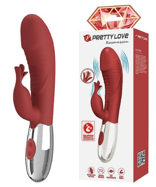 Vibrador de Ponto G e Clitóris com 30 Vibrações - Rasmussen - Pretty Love
