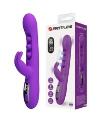 Vibrador Rabbit Recarregável, de Silicone, para Ponto G e Clitóris com Função de Tapping e Painel de LED - Sabien - Pretty Love