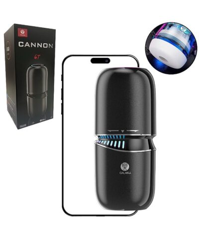 Masturbador Formato de Lanterna com Rotação Manual - Cannon GT - App - SI