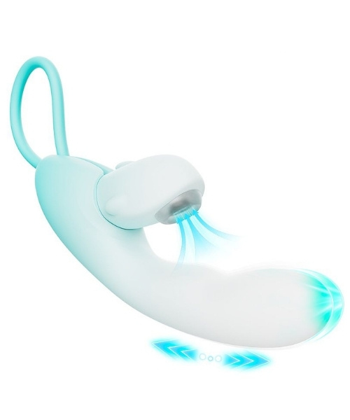 Vibrador de Ponto G e Sugador de Clitóris com 8 Modos de Pulsação, 9 modos de Vibração, 9 Modos de Vai e Vem - Lure - S-Hande