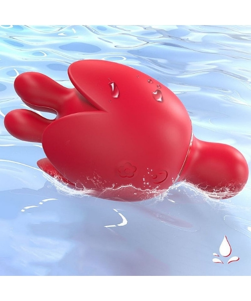 Vibrador Formato de Rosa - Com Rotação de 360º para Estímulo do Clitóris - Vibração na Parte de Cima e Baixo- Lilium 2 - S-Hande - Imagem 2