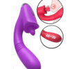Vibrador de Ponto G e Clitóris com 9 Modos de Língua com Movimentos e Vai e Vem - Condice - S-Hande