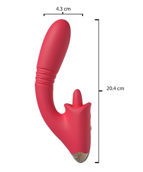 Vibrador de Ponto G e Clitóris com 9 Modos de Língua com Movimentos e Vai e Vem - Condice - S-Hande - Imagem 4