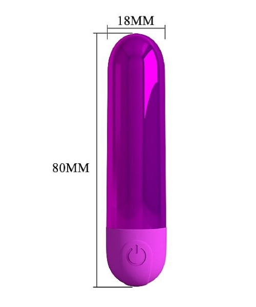 Mini Vibrador Bullet Recarregável com 10 Vibrações Potentes - Kiwi - Pretty Love - Imagem 3