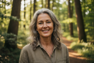mulher na menopausa com saúde e bem-estar sexual