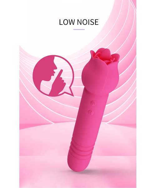 Mini Vibrador Duplo Com 7 Modos De Vai e Vem,7 Modos De Vibração e 7 Movimentos De Língua - Chaley - PRETTY LOVE - Imagem 9