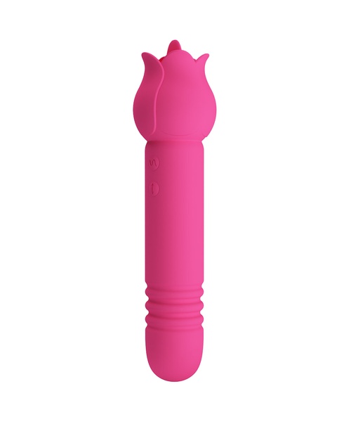 Mini Vibrador Duplo Com 7 Modos De Vai e Vem,7 Modos De Vibração e 7 Movimentos De Língua - Chaley - PRETTY LOVE - Imagem 15