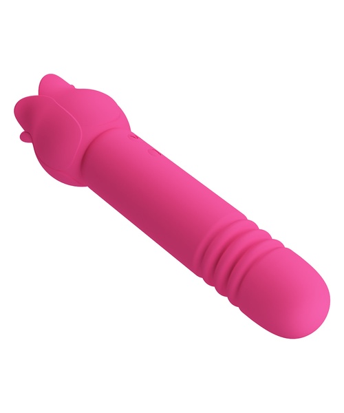 Mini Vibrador Duplo Com 7 Modos De Vai e Vem,7 Modos De Vibração e 7 Movimentos De Língua - Chaley - PRETTY LOVE - Imagem 12