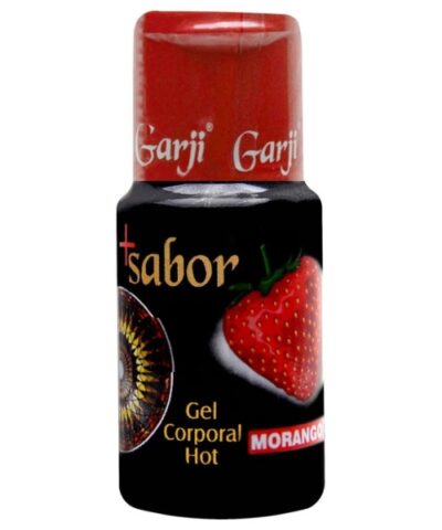 Gel Hot Beijvável Sabor Morango para Preliminares +Sabor 15ml Garji