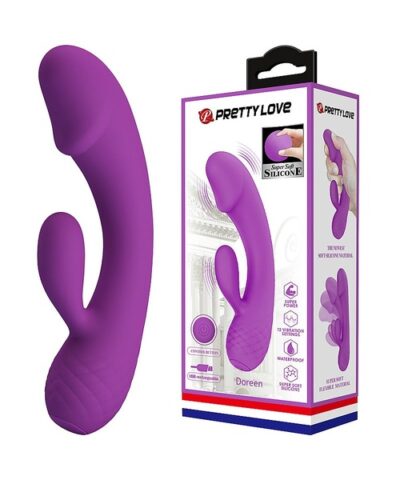 Vibrador de Ponto G e Clitóris, Macio, Potente e Recarregável com 12 Modos de Vibração - Doreen - Pretty Love