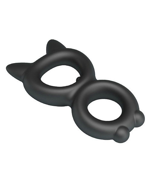 Anel Peniano Duplo Texturizado e Confeccionado em Silicone Super Flexível- Toran - 1,0 x 9,3 cm - Crazy Bull - Imagem 4