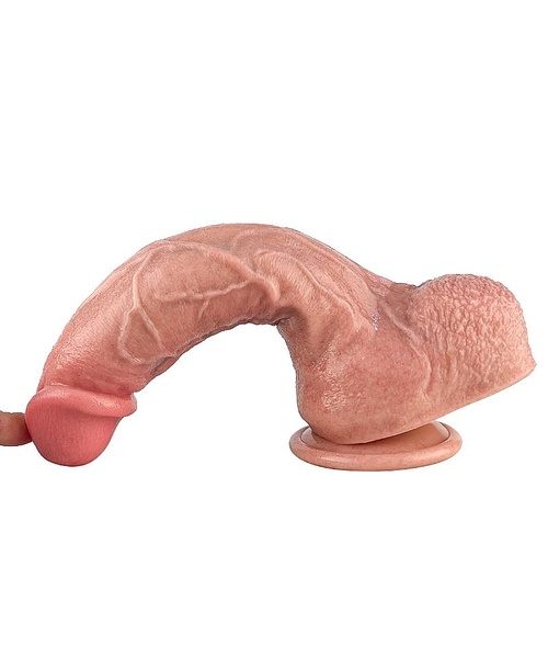Pênis Realístico com Ventosa - Silicone Líquido - 24,0 x 4,8cm - 16,5cm Penetrável - Imagem 4