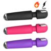 Vibrador Varinha Mágica Recarregável com Função de Leve Aquecimento e Função de "Choque" com 20 Vibrações e 8 Velocidades – YOUVIBE (cópia)