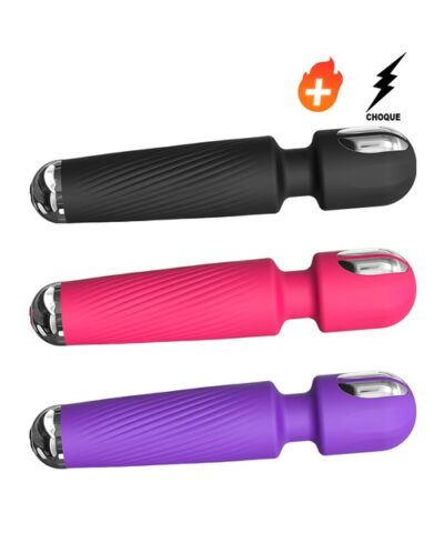 Vibrador Varinha Mágica Recarregável com Função de Leve Aquecimento e Função de "Choque" com 20 Vibrações e 8 Velocidades – YOUVIBE (cópia)
