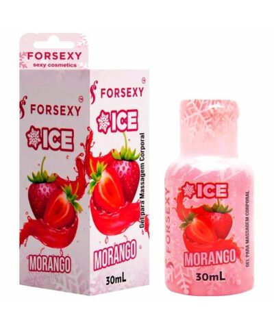Gel Ice Comestível Saboroso 30mL For Sexy - Sabor Morango Ice