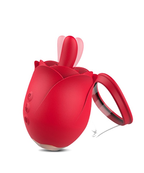 Vibrador de Clitóris em Formato de Rosa - Possui 4 Modos de Sucção, 9 Modos de Estimulação de Língua e 9 modos de Vibração - Flower Dance Carnival - S-Hande - Imagem 3