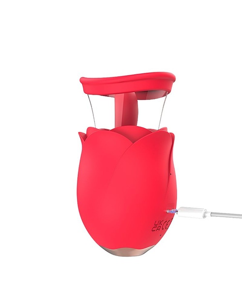 Vibrador de Clitóris em Formato de Rosa - Possui 4 Modos de Sucção, 9 Modos de Estimulação de Língua e 9 modos de Vibração - Flower Dance Carnival - S-Hande - Imagem 5