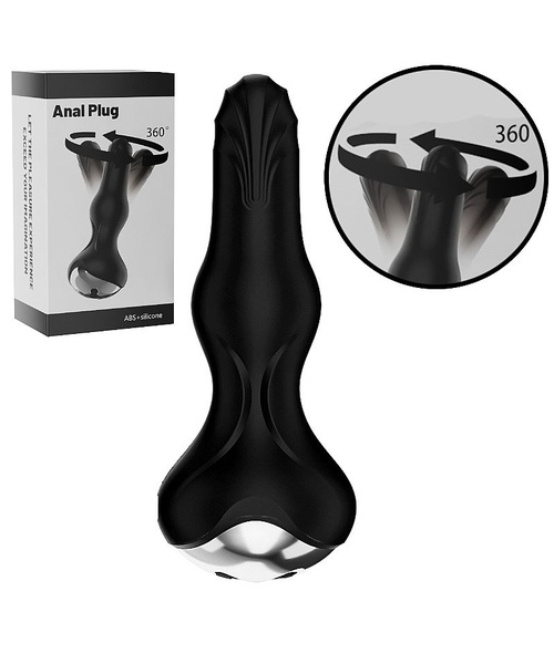 Plug Anal com Vibrador e Rotação - 11,6 x 4,4cm - Controle via APP À Longa Distância - Imagem 9